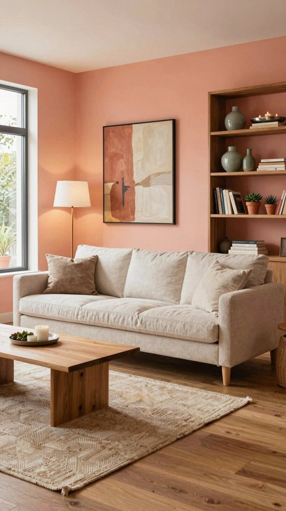 coral peach color balance
