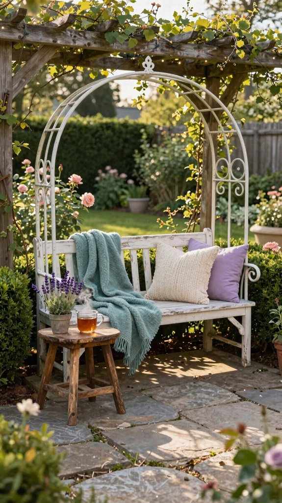 cozy outdoor cottage nook