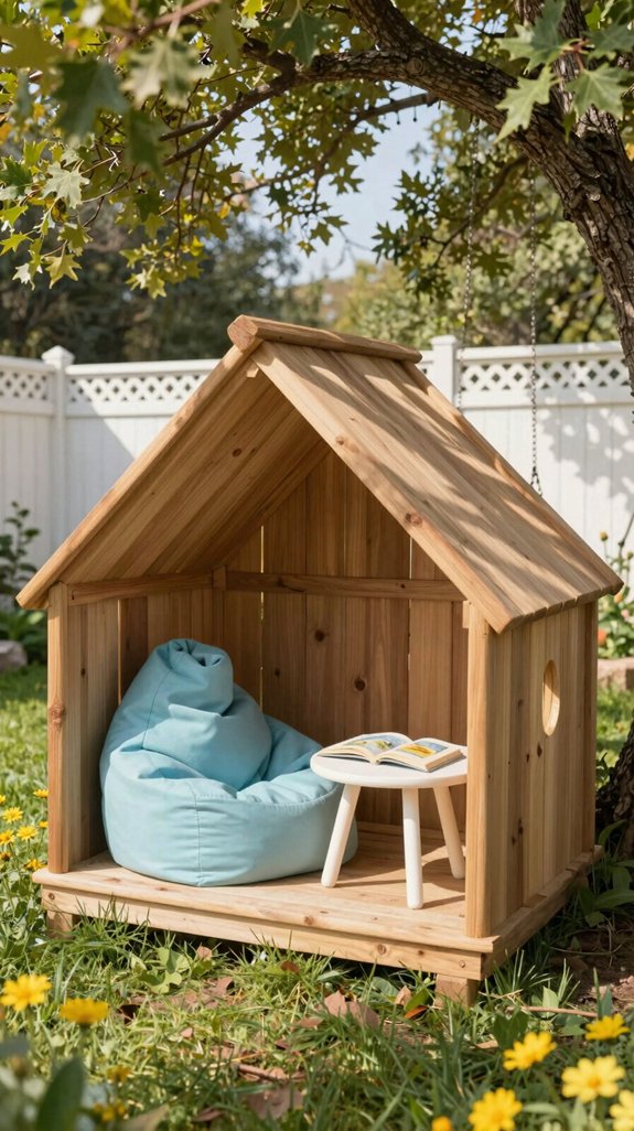 21 Kids Backyard Ideas for Fun Outdoor Play Areas 13 cozy weather proof reading nook