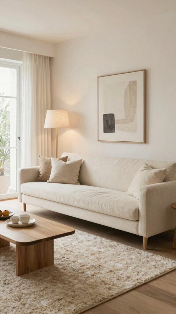 cream beige harmonious interior palette