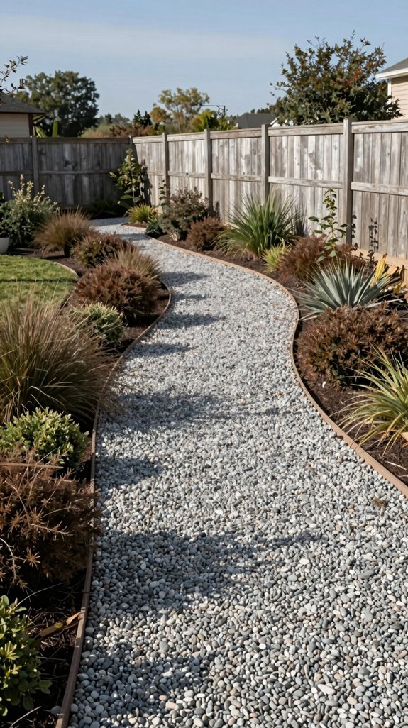 curved gravel pathway design