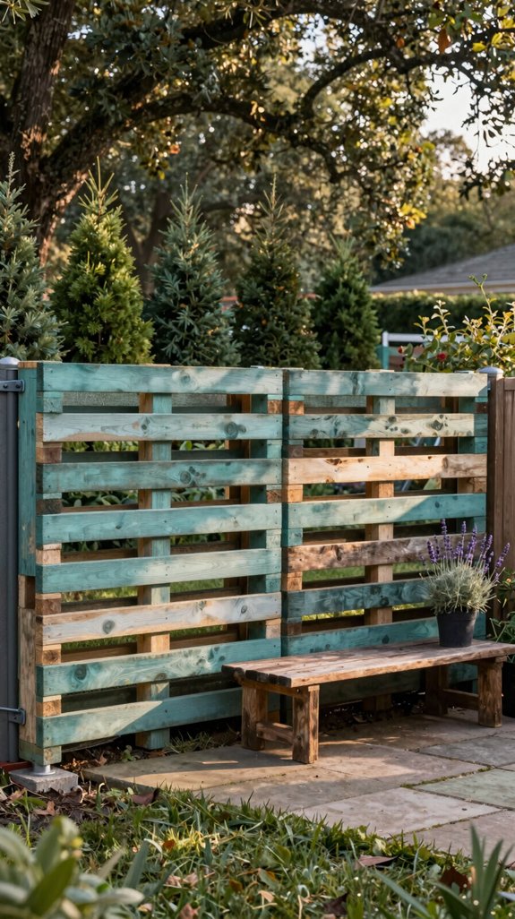 custom pallet privacy fence