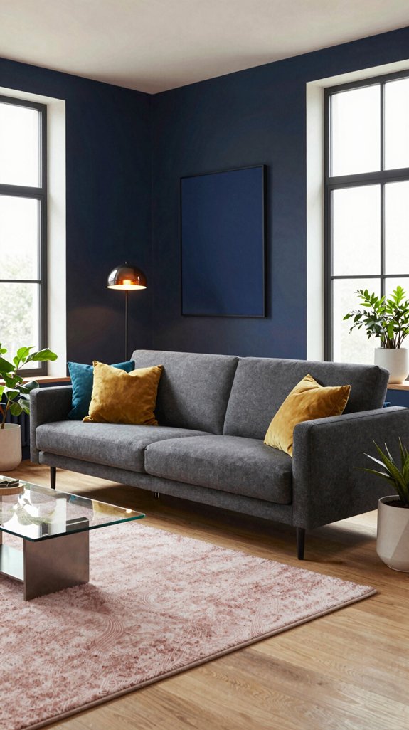 dark grey sofa color mastery