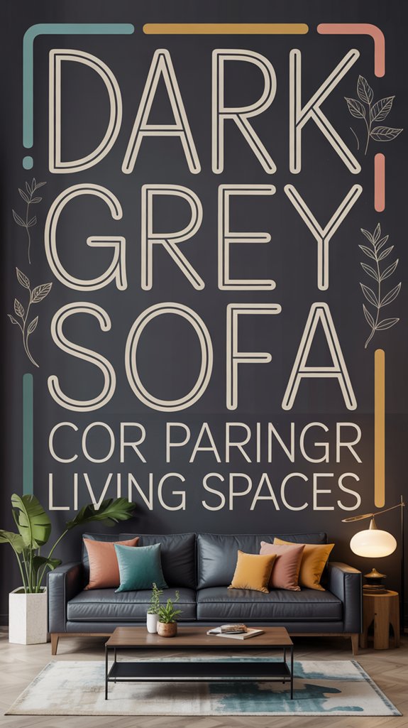 dark grey sofa pairings