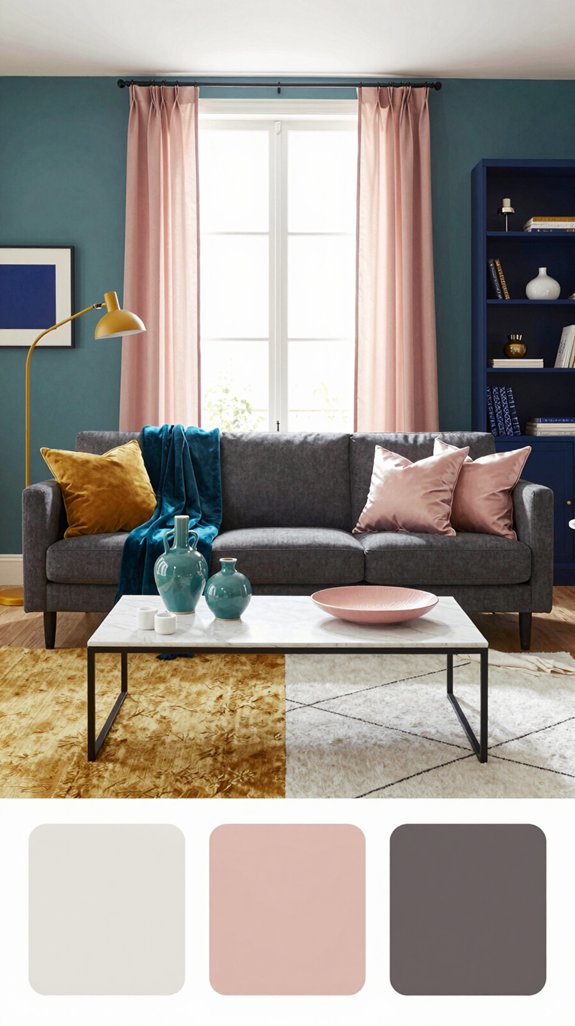 dark grey sofa palettes