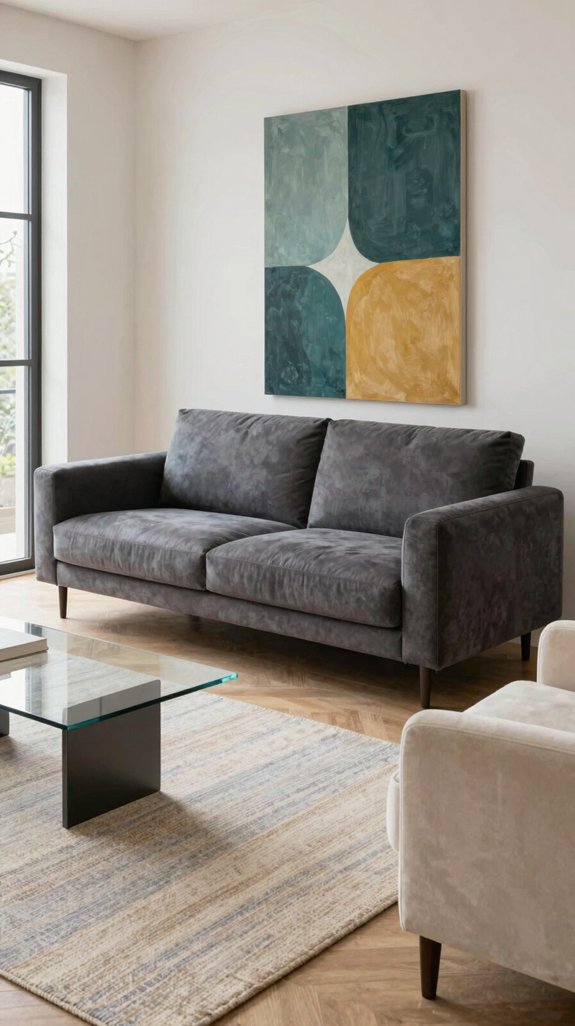 dark grey sofa style guide