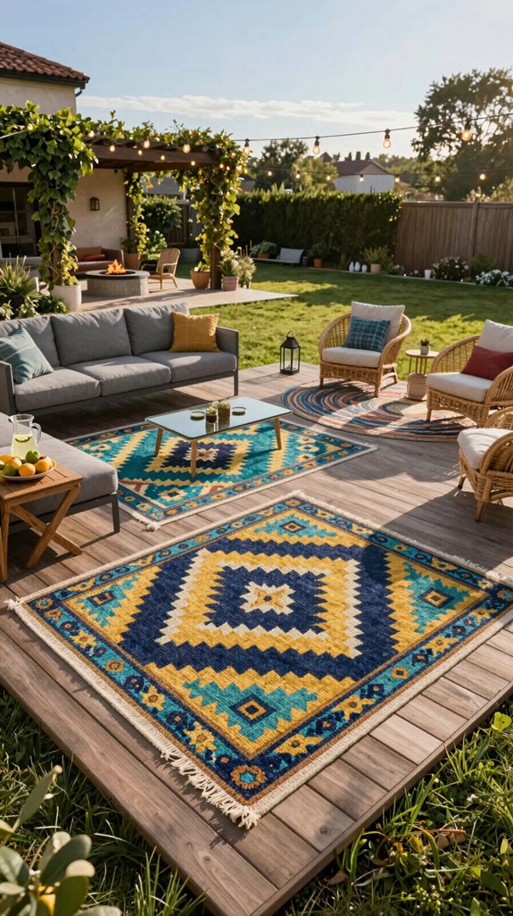 define zones with resilient rugs