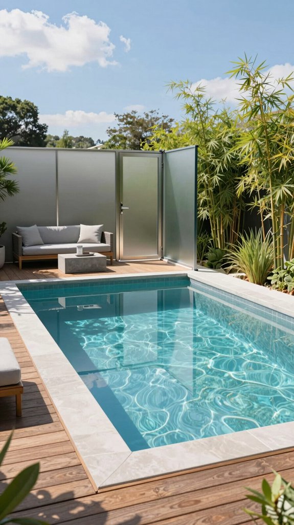 discrete pool safety barriers