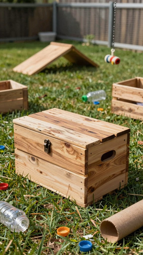 19 Backyard Dog Run Ideas for Happy and Active Dogs 15 diy recycled dog puzzle