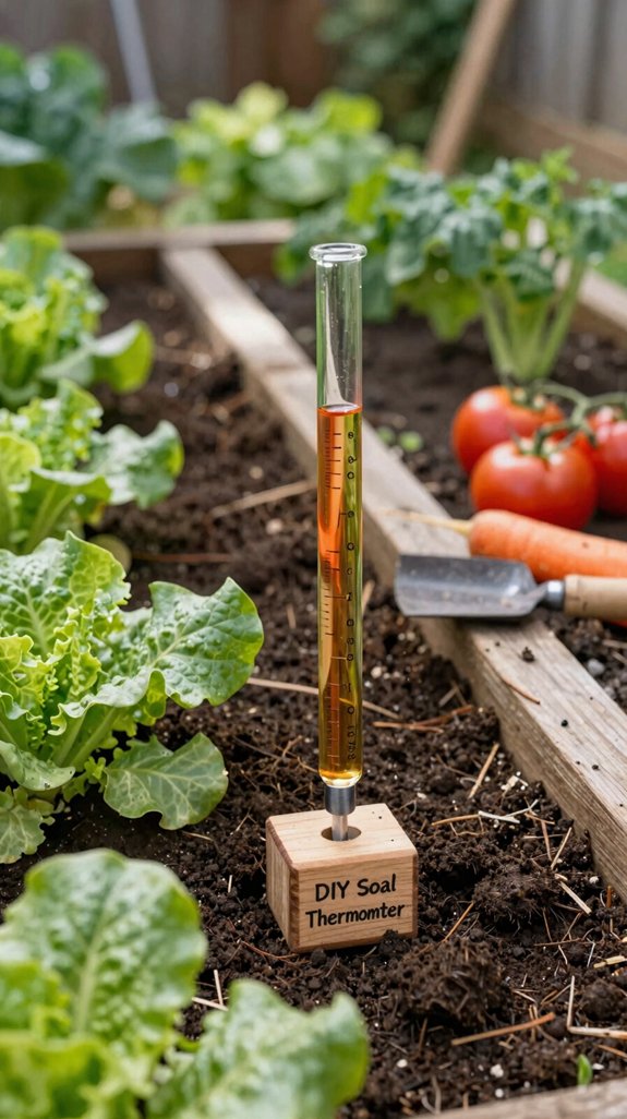 diy soil thermometer installation
