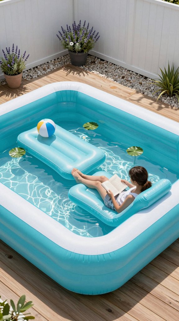 dual mode inflatable lounge