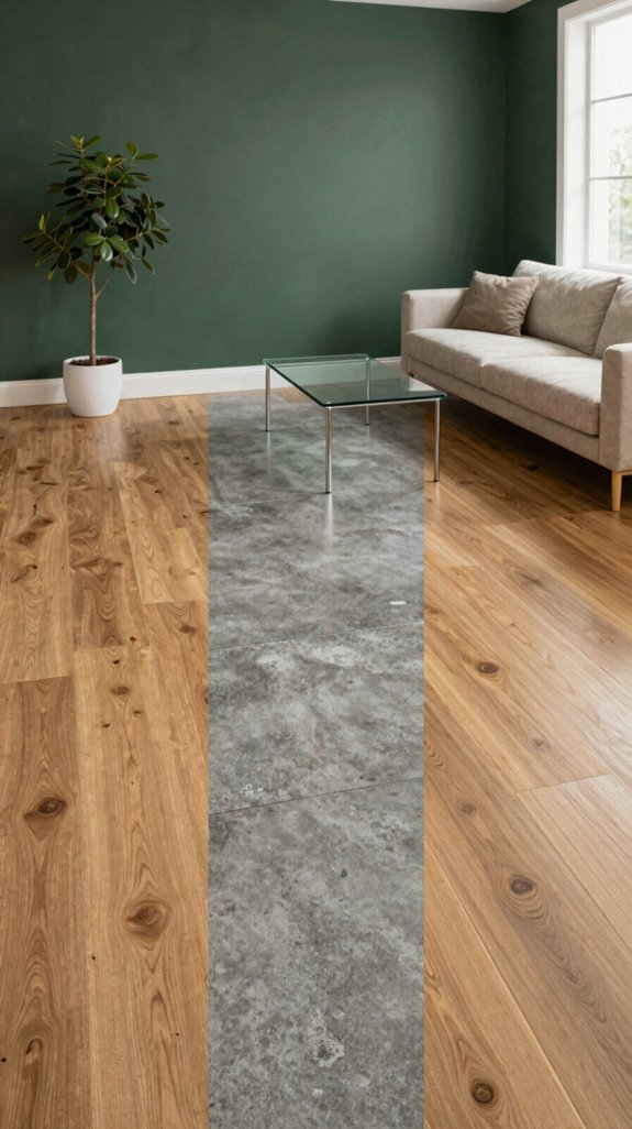 Dark Green Walls: Color Combinations That Feel Bold and Grounded 12 earth tone flooring harmony