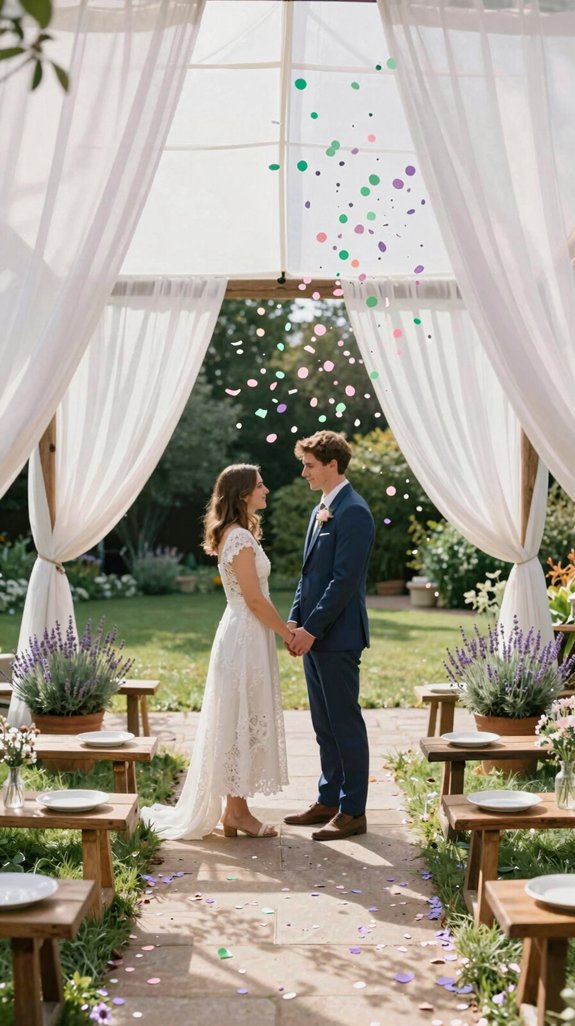 eco friendly aisle confetti