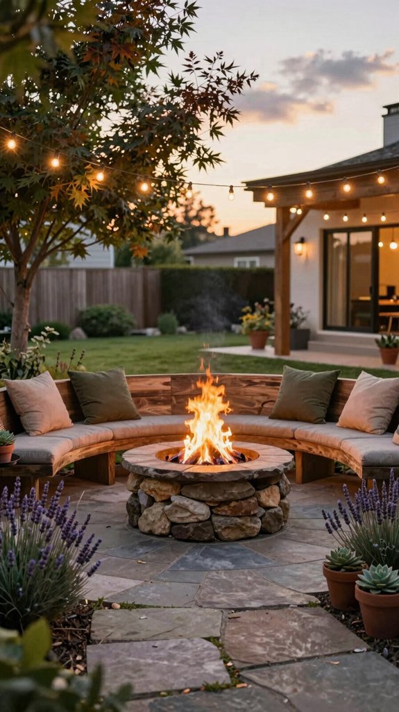 19 House Backyard Ideas for a Beautiful Outdoor Living Space 3 eco friendly fire pit gathering