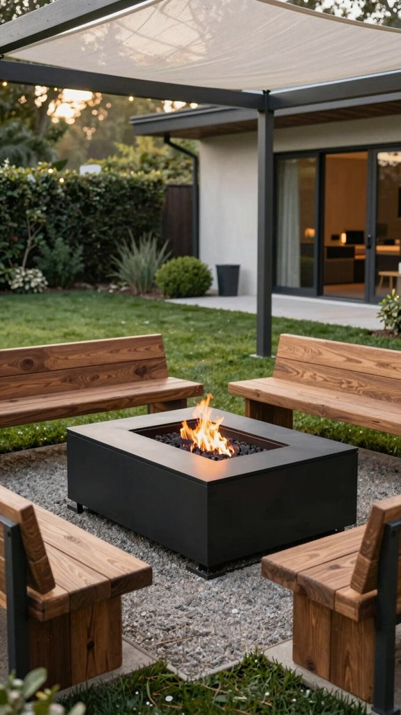 eco friendly fire pit seating
