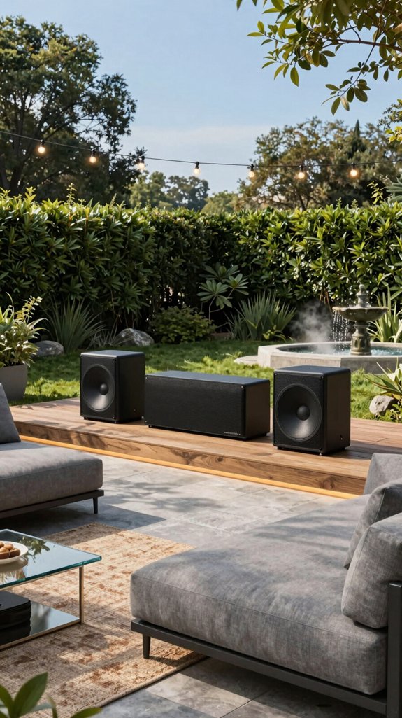 eco friendly modular backyard audio