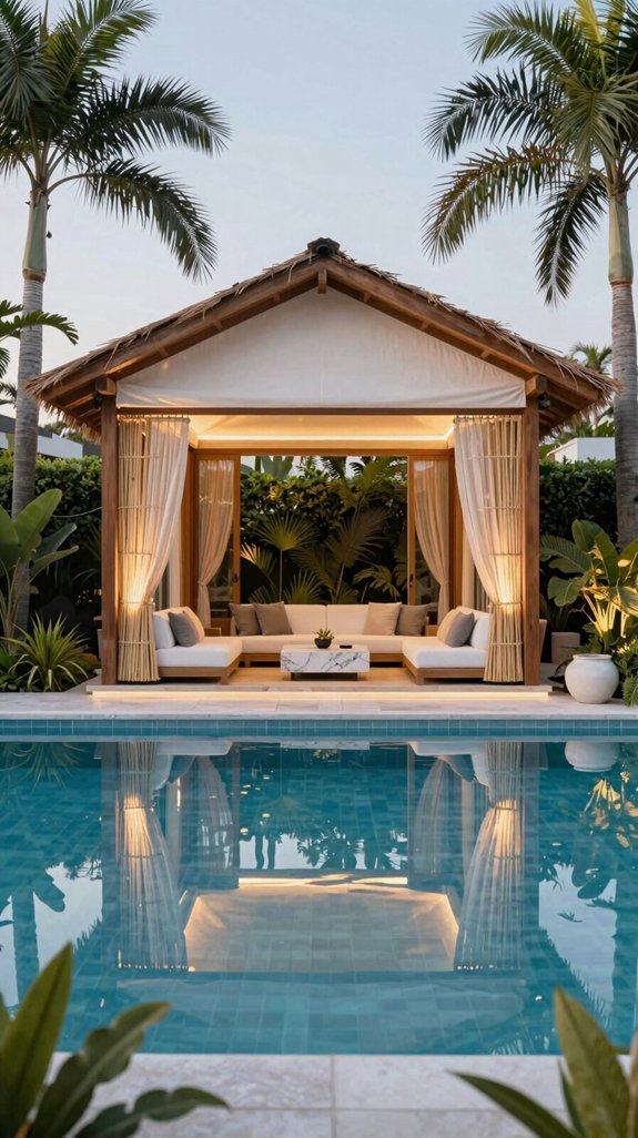 eco luxury poolside retreat