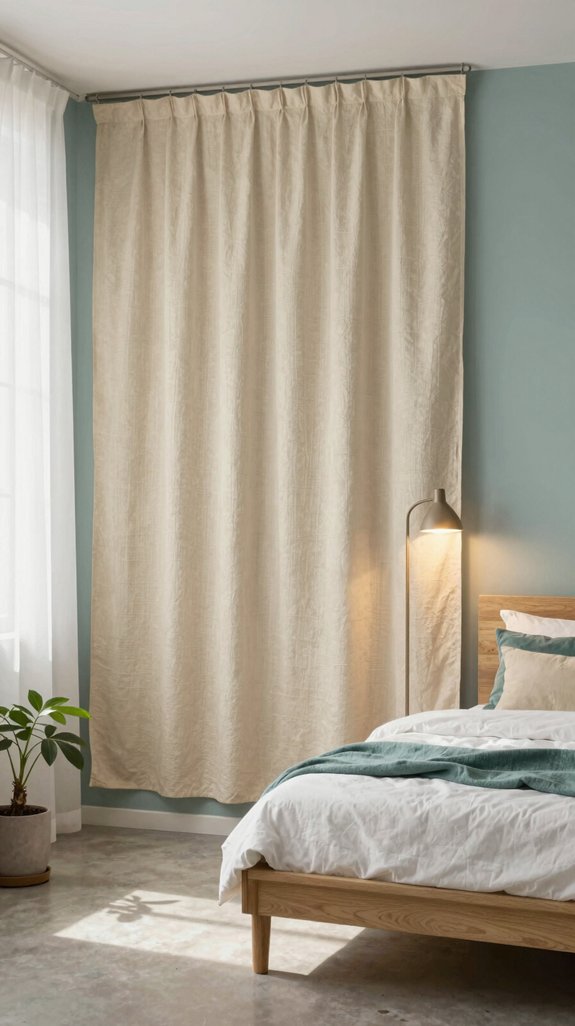 egyptian cotton accent wall