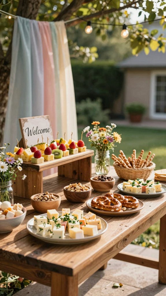 elegant backyard snack ideas