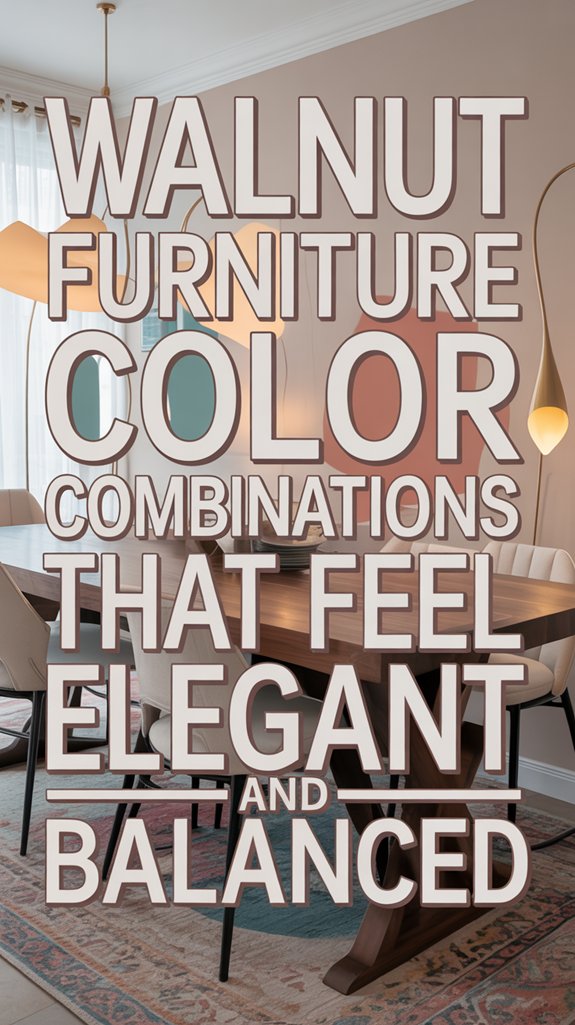 Walnut Furniture Color Combinations That Feel Elegant and Balanced 1 elegant balanced walnut hues