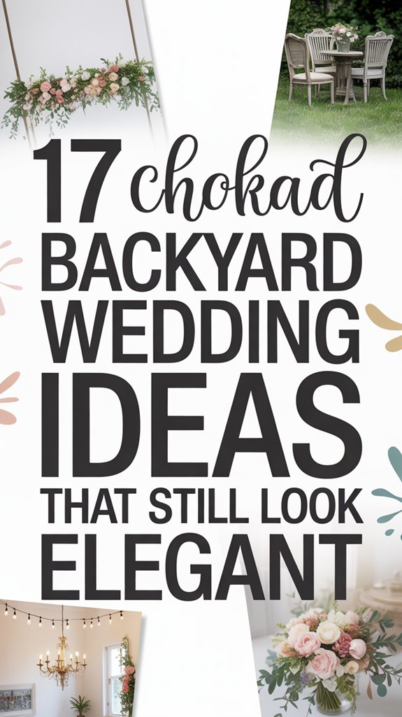 17 Cheap Backyard Wedding Ideas That Still Look Elegant 1 elegant budget friendly backyard weddings