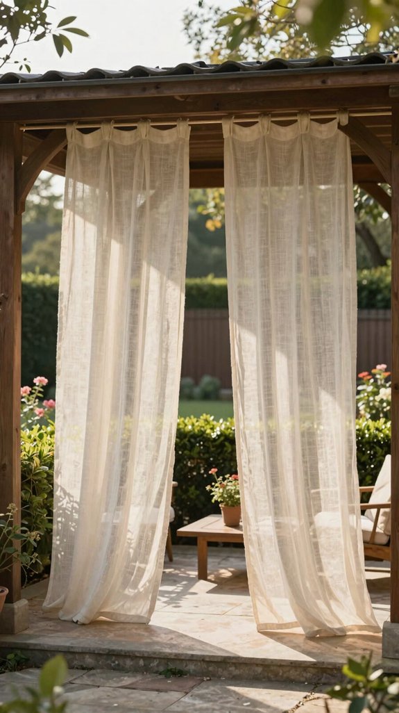 elegant outdoor privacy curtains