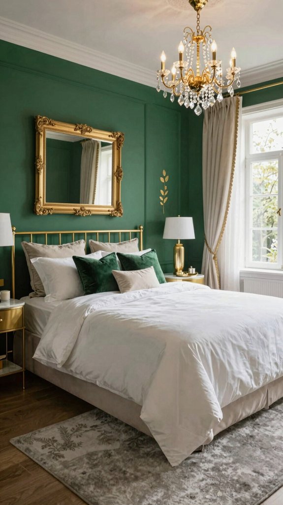 emerald gold accent harmony