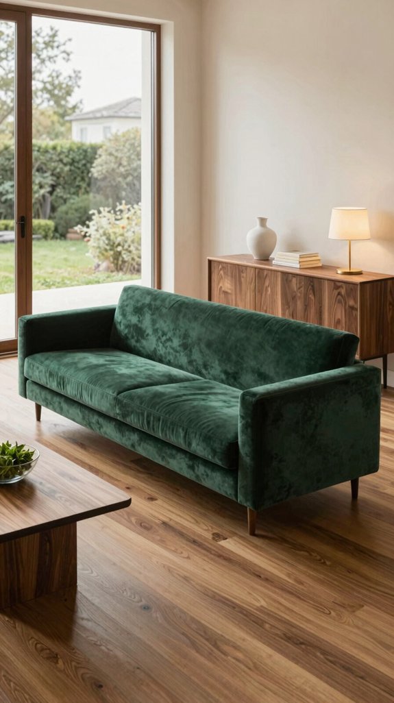 Walnut Furniture Color Combinations That Feel Elegant and Balanced 8 emerald walnut luxe contrast