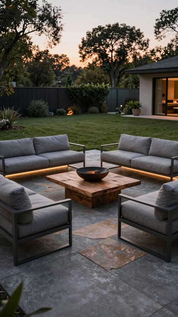 fire pit lounge design