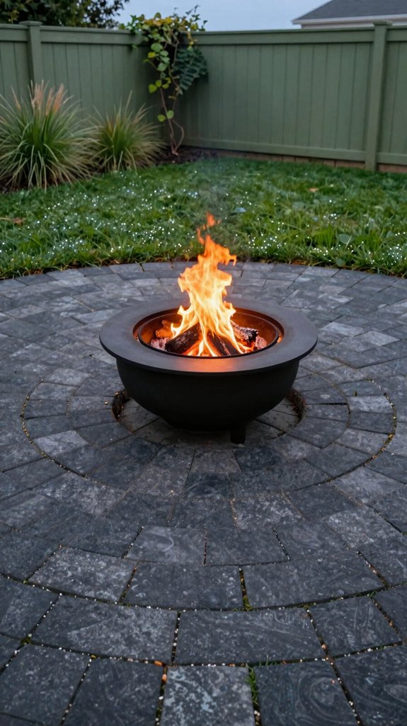 fire resistant circular patio