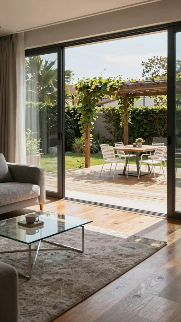 floor to ceiling sliding walls