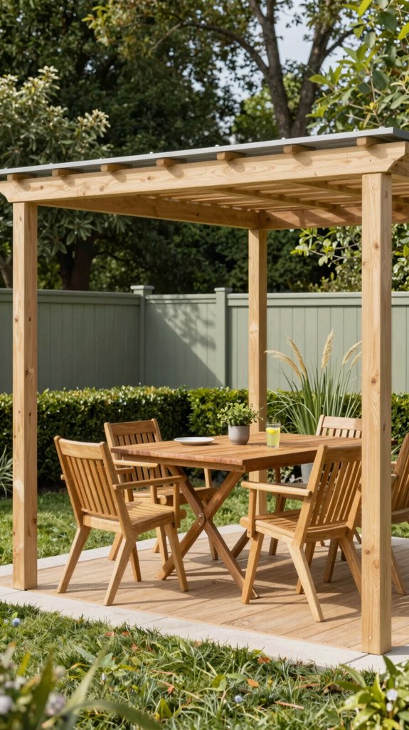 fold down pergola table fold down pergola table