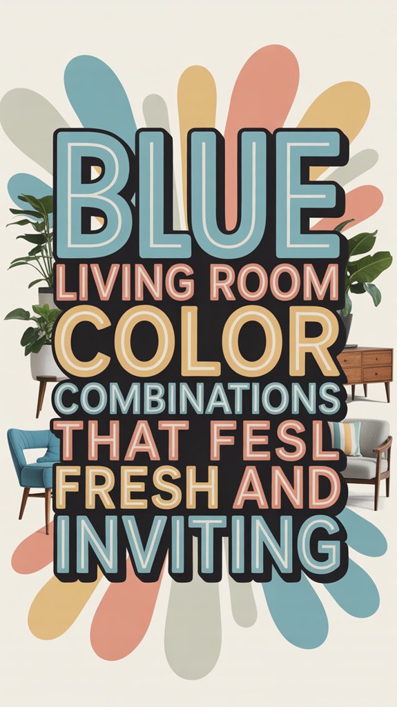 fresh inviting blue living