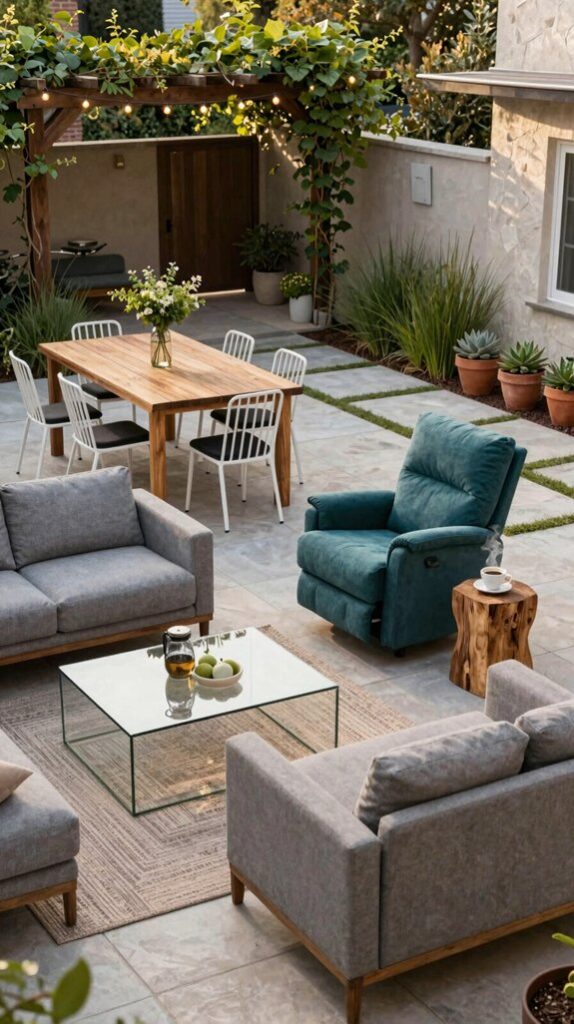 functional backyard patio layouts