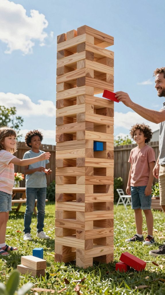 giant jenga backyard construction