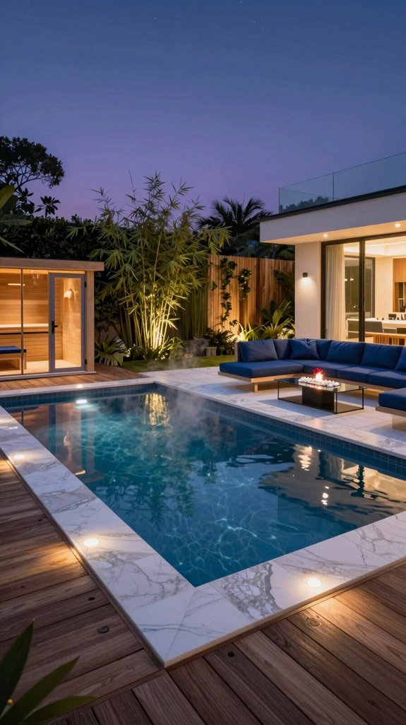 heated luxury pool system