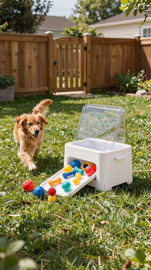 19 Backyard Dog Run Ideas for Happy and Active Dogs 16 hide and seek toy dispenser