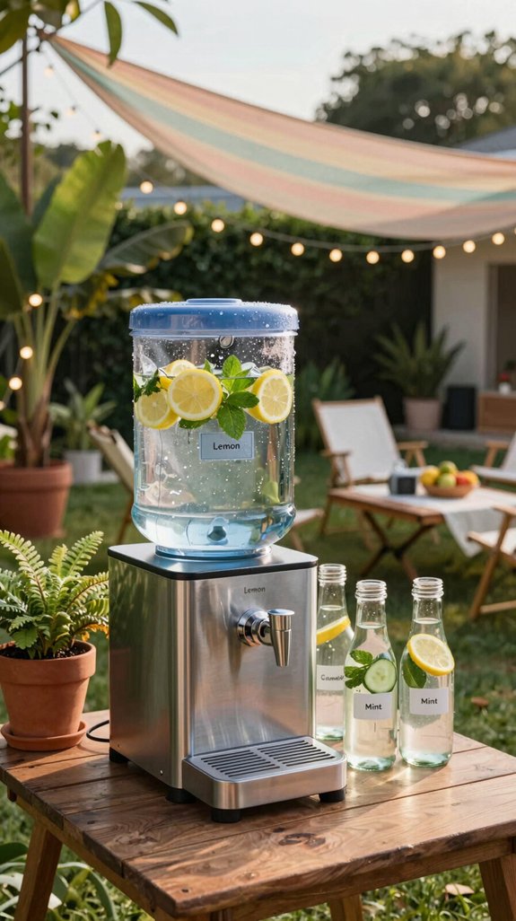 hydration station with infused water