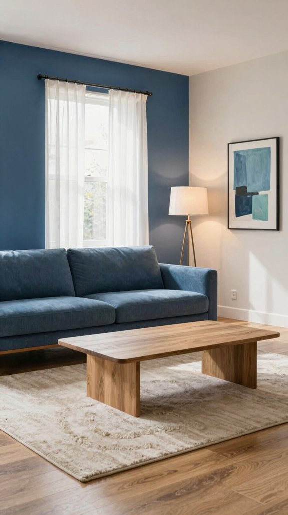 indigo cream modern coastal balance
