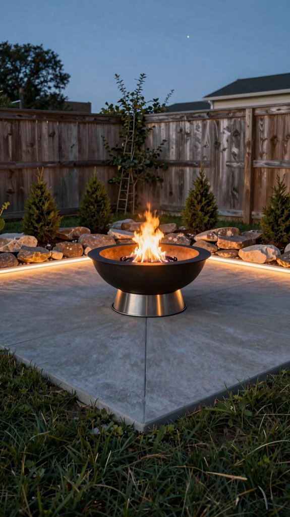 industrial concrete fire pit