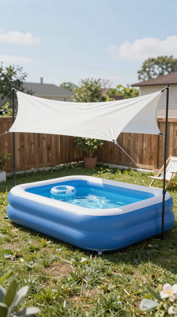 inflatable pool shade sail