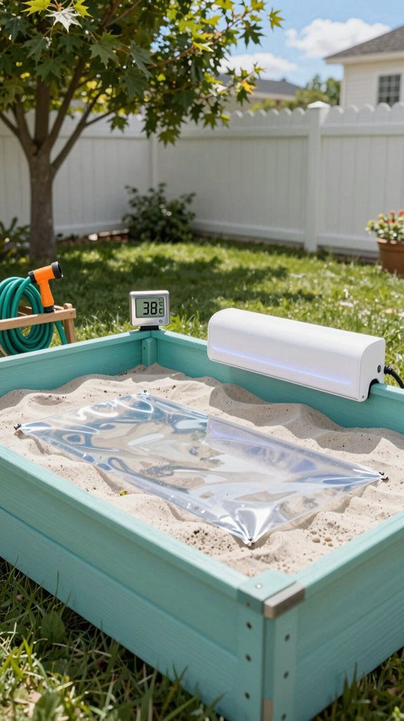 21 Kids Backyard Ideas for Fun Outdoor Play Areas 20 insulated heated sand sandbox