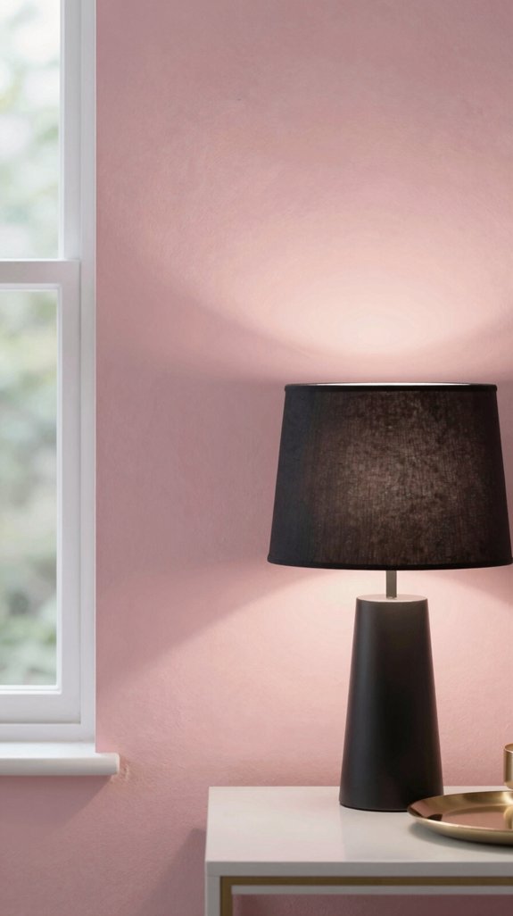 layered warm pink lighting