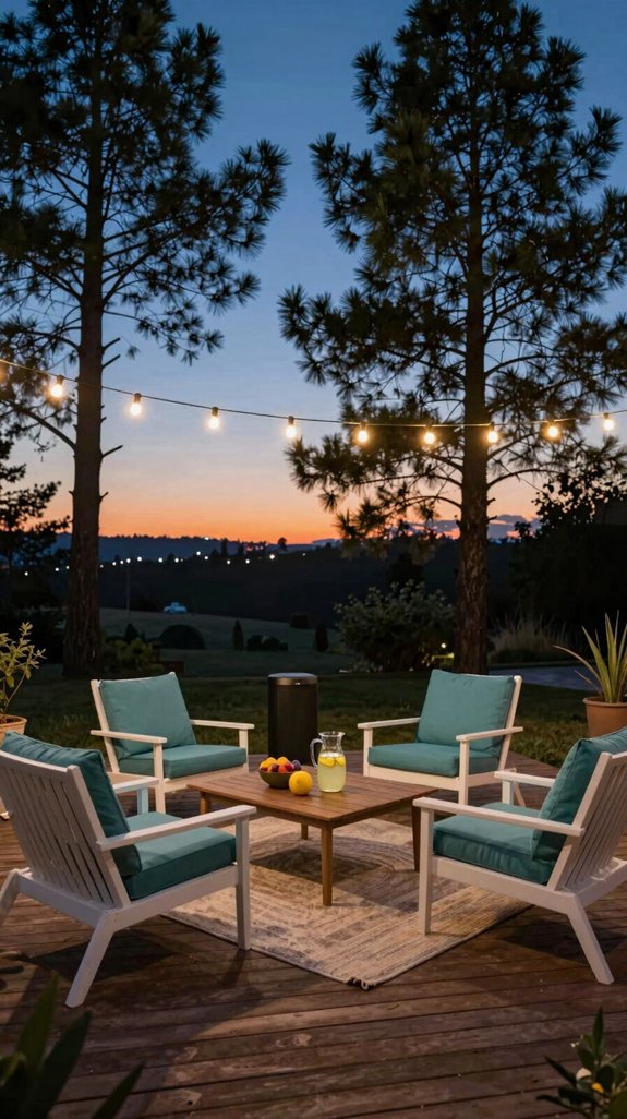 led canopy backyard ambiance