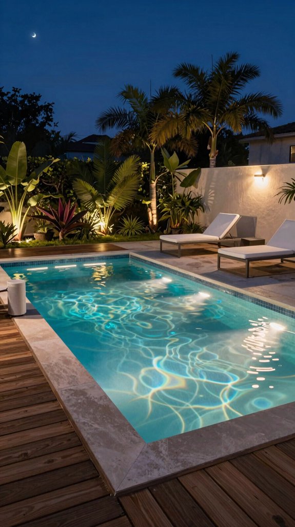 led enhanced nocturnal pool lighting