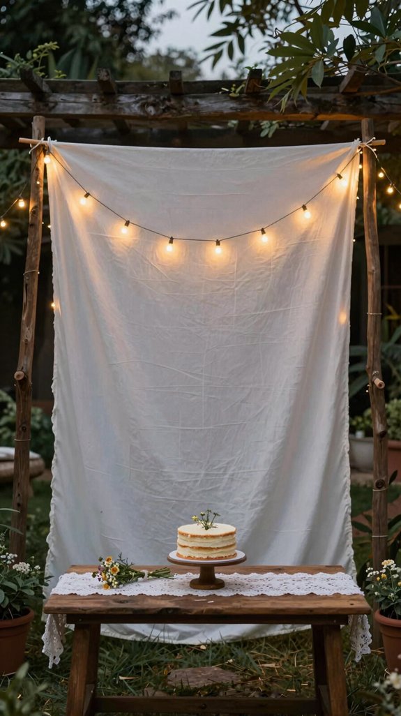 led fairy lights backdrop