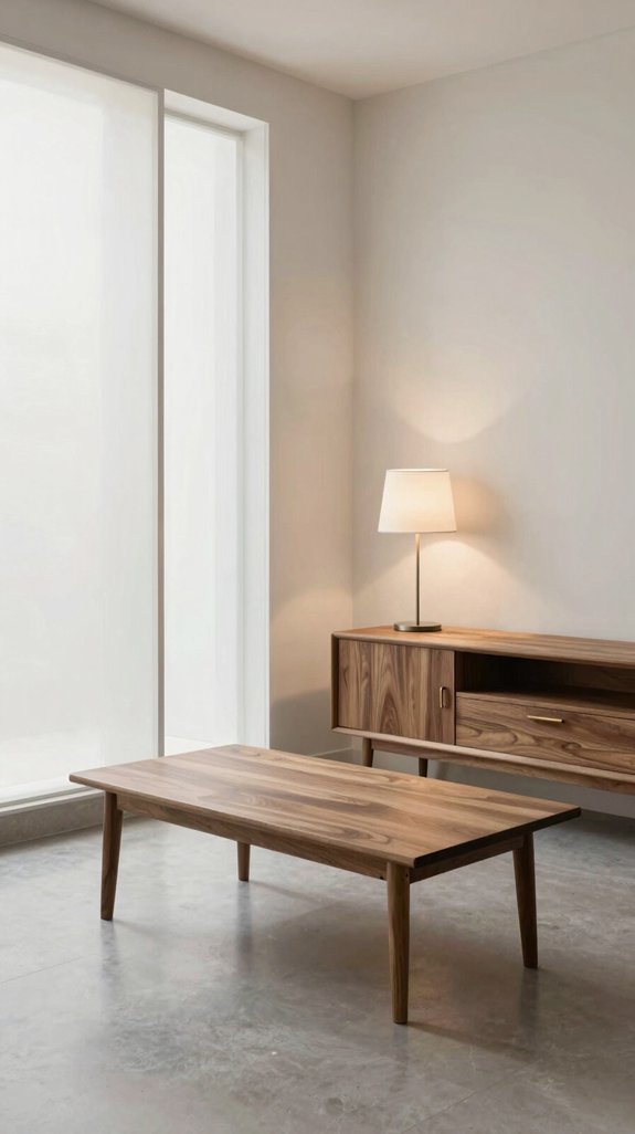 Walnut Furniture Color Combinations That Feel Elegant and Balanced 15 light walls walnut accents