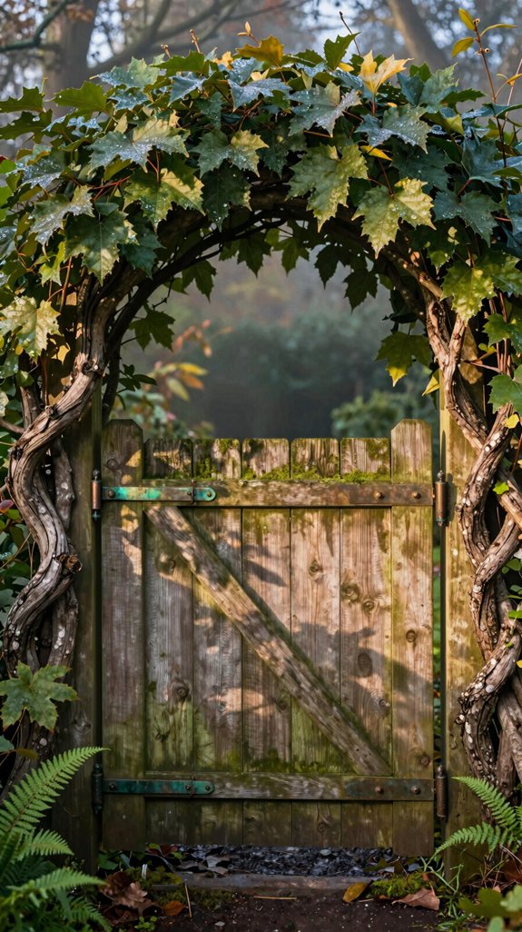 living gate blends trees