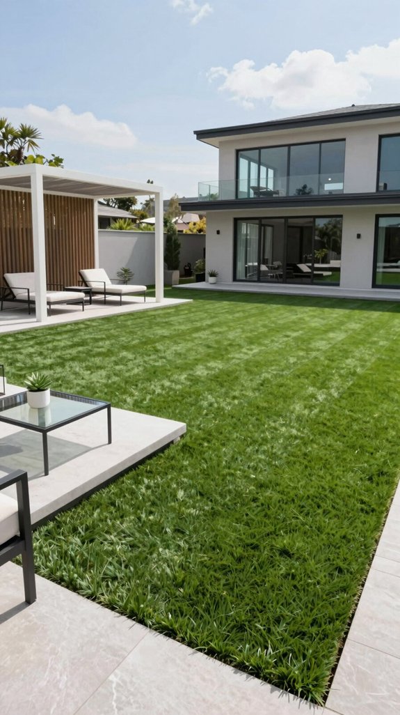 low maintenance synthetic lawn