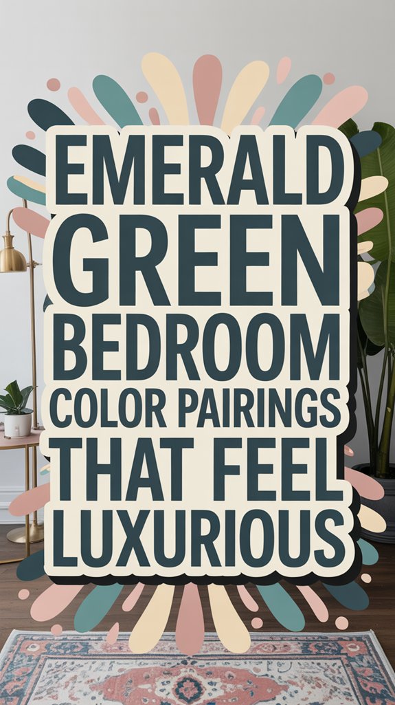 luxurious emerald green bedroom